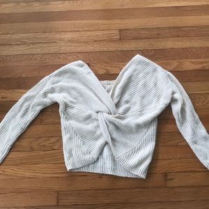 Knot back sweater